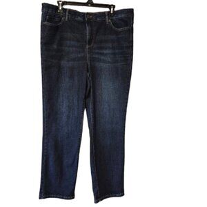 Ricki's Straight Leg Jeans Dark Wash Size 16